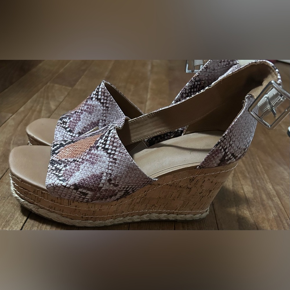 Target Brown Tan Wedge Espadrilles